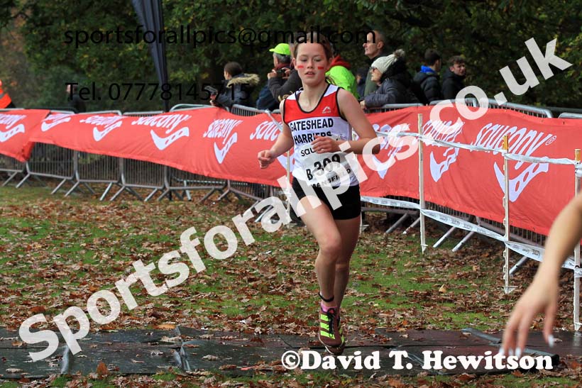 Womens Under-17s, 2022 National Cross Country Relays, Berry Hill Park, Mansfield.  Photo: David T. Hewitson/Sports for All Pics